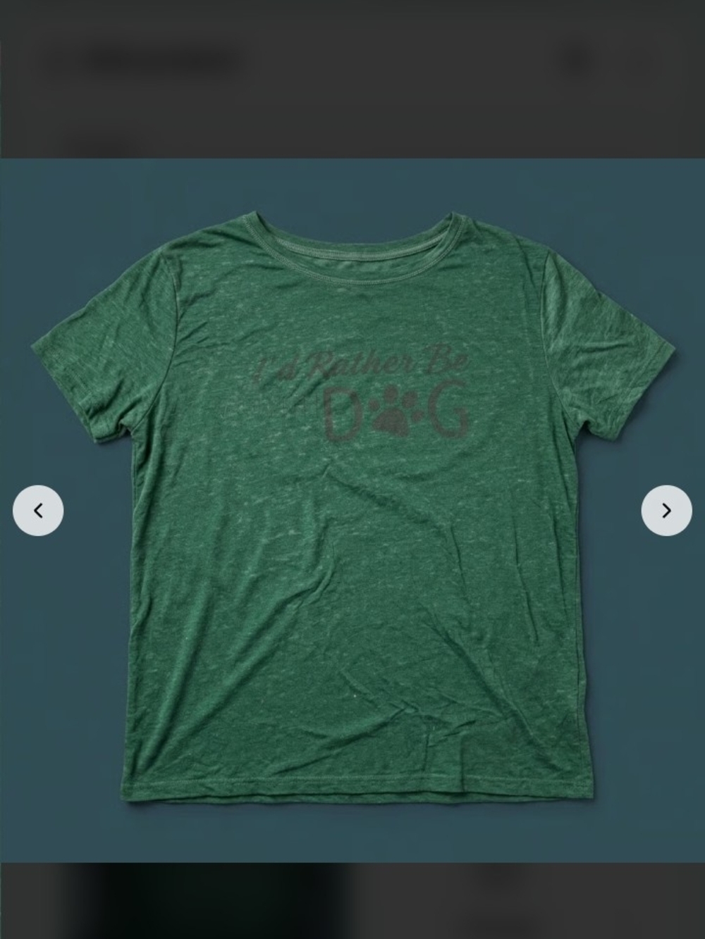 Women's 3x  Green 'I'd Rather Be With My Dog' Maurices Graphic Tee